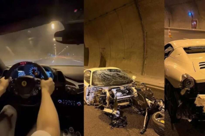 Ferrari aracıyla kazan yapan fenomen yaşadıklarını anlattı