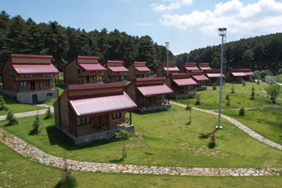 Bayramı bin 200 rakımlı yaylada geçirmek isteyenler...Bursa Kocayayla'da bayram yoğunluğu