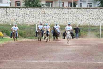 Eşekler birinci olmak için yarıştı