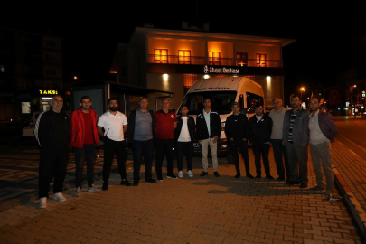 Bartın ırmağı taştı!Bursa İnegöl'den Bartın'da sel bölgesine destek