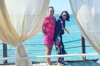 Zuhal Topal, eşiyle tatilde