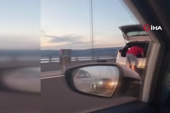 Osmangazi Köprüsünde bir garip olay