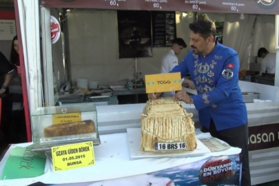 Togg böreği görenlerin iştahını kabarttı