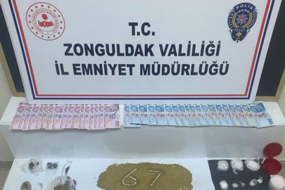 Zonguldak'ta uyuşturucu operasyonunda 2 tutuklama