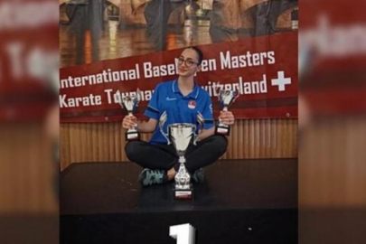 Milli karateci, İsviçre'den 1 altın, 2 bronz madalya ile döndü