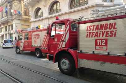 İstiklal Caddesi’nde yangın paniği