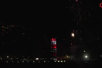 Bursa'da 100. yıl kutlamalarına havai fişekli final