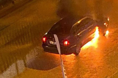 Seyir halindeyken alev aldı