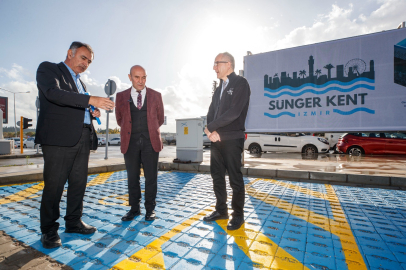 Türkiye’nin ilk sünger otoparkı