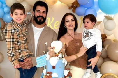 Fahriye Evcen ile Burak Özçivit'in oğlu Kerem Özçivit'e 1. yaş partisi