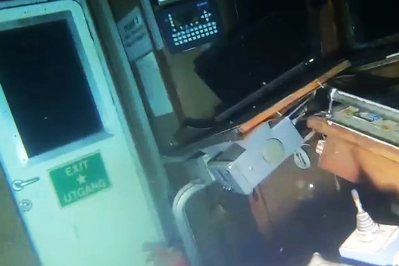 Batan geminin içindeki aramalar görüntülendi