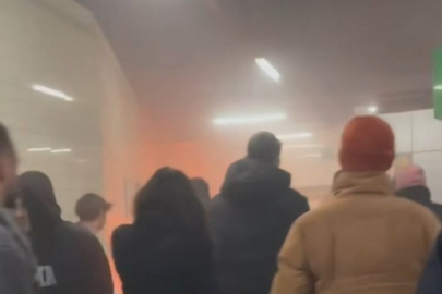 Bursa Küçük Sanayi Metro İstasyonunda yangın!