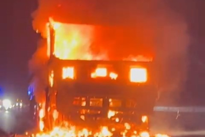 Fosforik Asit Yüklü Tır Alev Aldı