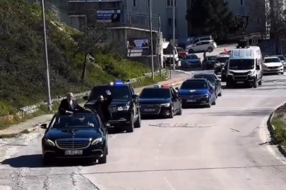 Muhtarının Çakarlı Lüks Araç Konvoyuna Hızlı Müdahale!