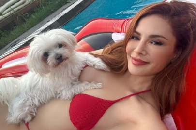 Mine Tugay eksi 15 derecede göle girdi