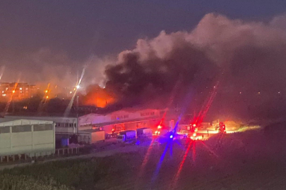 Karacabey'de Korkutan Fabrika Yangını