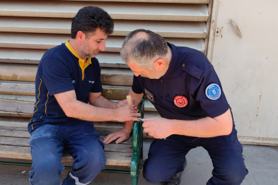 Acil Servisinin Önünde İtfaiye Ekipleri Ter Döktü