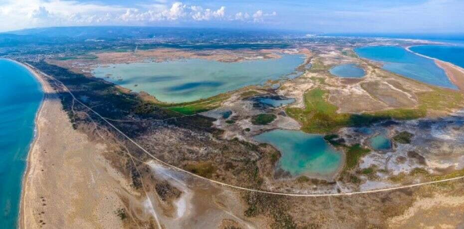 Göksu Deltası Kuş Cenneti havadan görüntülendi