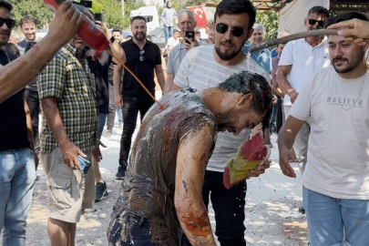 Yok artık! Damadı ketçap, sirke ve gres yağına buladılar!