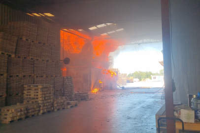 Bursa'da Fabrika Yangını!