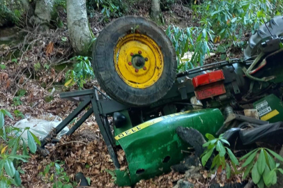 Traktör kazası, sürücü ağır yaralı