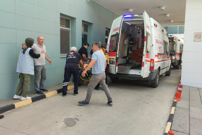 Motorlu testere dede ve torununu hastanelik etti