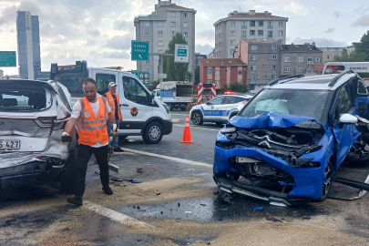 TEM'de feci bir zincirleme kaza meydana geldi!