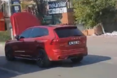 Bursa'da Tehlikeli Yolculuk  Kameraya Yansıdı