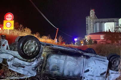 Tekirdağ'da Otomobil Devrildi: Araçtan Fırlayan Sürücü Öldü