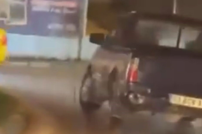 Bursa'da Trafik Magandası Drift Atarak İlerledi