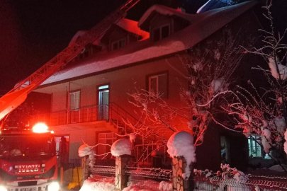 İki Katlı Evde Baca Yangını!