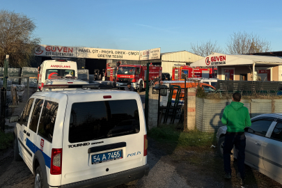 Üretim Tesisinde Çıkan Yangın Panik Yarattı