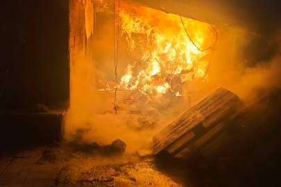 Ekmek Üretimi Sırasında Fırın Deposunda Yangın