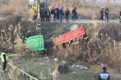 Traktör Dere Yatağına Düştü: Dede ile Torununu Ölüm Ayırdı!