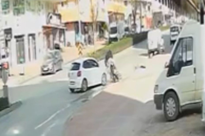 Kasksız Motosiklet Sürücüsü Ölümden Döndü