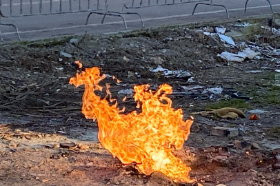 Metan Gazı, 7 Gündür Yanmaya Devam Ediyor