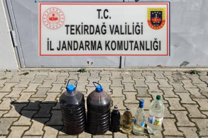 Tekirdağ'da Sahte Alkol Operasyonu