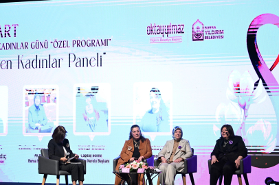 Yıldırım Belediyesi, 8 Mart Dünya Kadınlar Günü kapsamında "Üreten Kadınlar Paneli" adlı özel bir etkinlik düzenledi