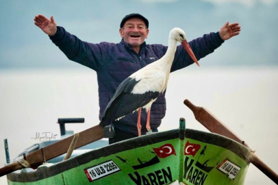 Fatih Karabatı, Yaren Leylek ve Adem Amca’nın Dostluğunu Kutladı