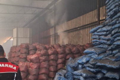 Kömür Deposu Alevlere Teslim Oldu