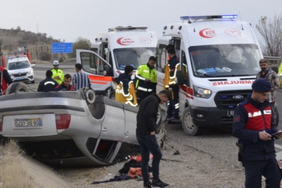 Adıyaman’da Feci Kaza: Otomobil Takla Attı