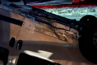 Araç Ters Döndü! Feci Kazada 1’i Ağır, 3 Kişide Yaralandı  