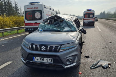 Kaza Nedeniyle Otoyolda Uzun Kuyruklar Oluştu