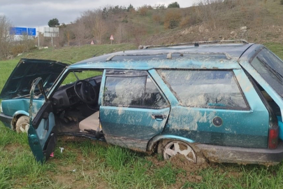 Fiat-Tofaş Marka Otomobil Takla Attı: 3 Yaralı
