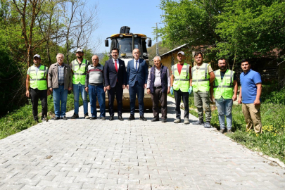 Yenişehir’de Parke Taşı Çalışmaları Hızla Devam Ediyor