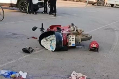 2 Motosiklet Kafa Kafaya Çarpıştı!