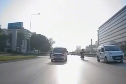 Trafik Magandası Kamerada