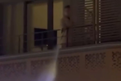 Magandalara dayanamayan ev sahipleri, araçların üzerine hortum ile su sıktı