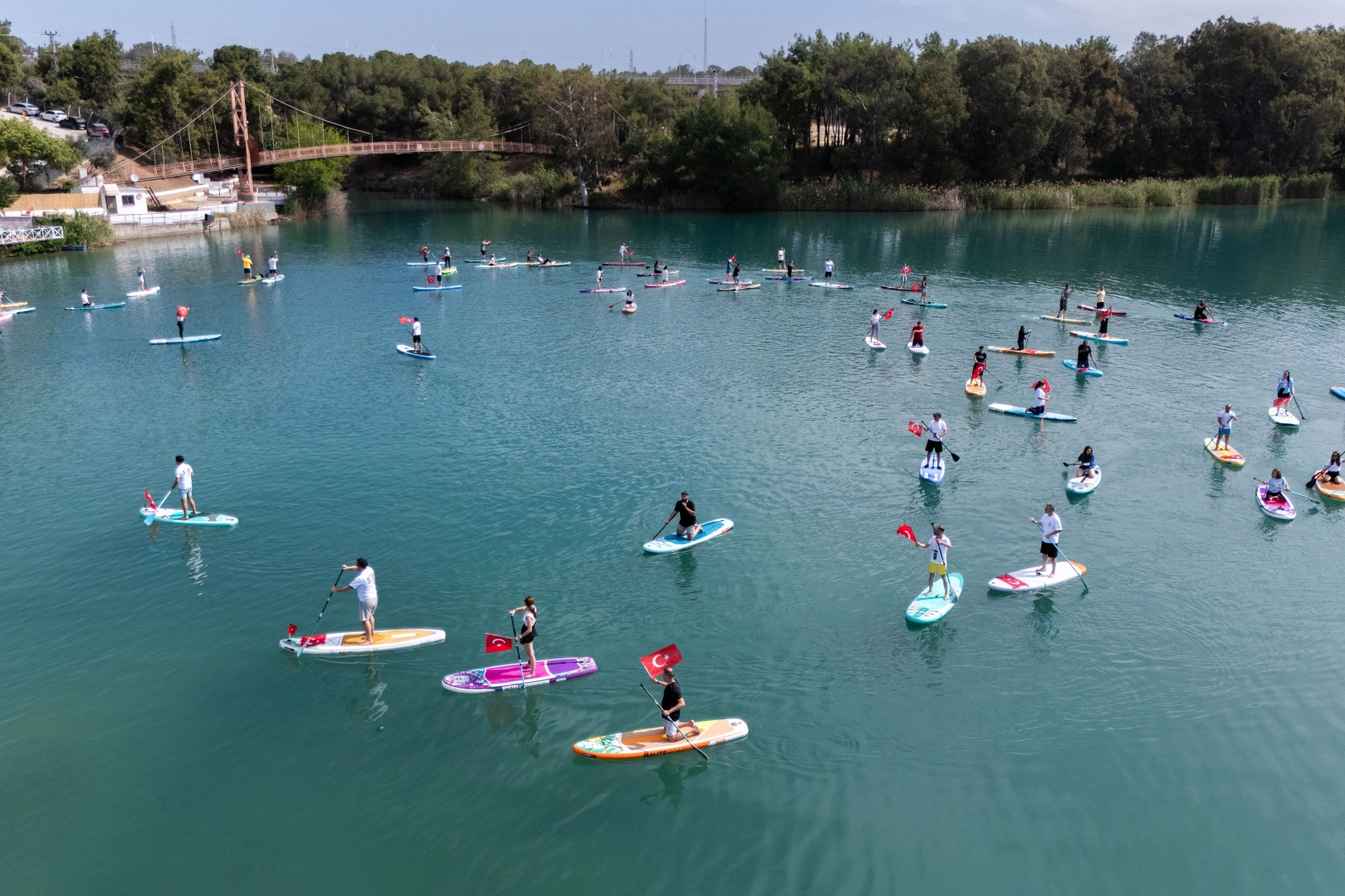 Kano ve kürek sörfü göz doldurdu! İşte fotoğraflar!