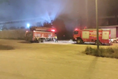 İnegöl'de fabrika yangını!